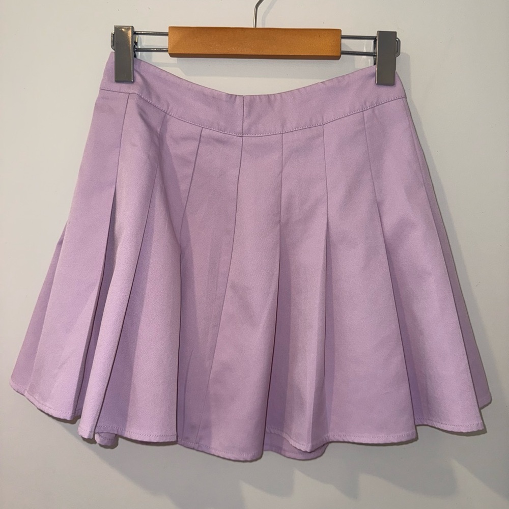 Lavender Pleated Women's Skirt